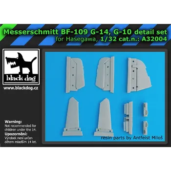Plastikový model Blackdog 1/32 Bf-109 G-14, G-10 - detail set (HAS)