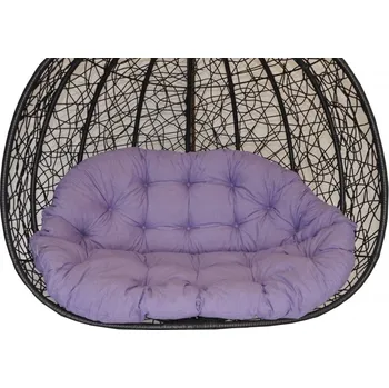 Podsedák Axin Trading s.r.o. Polstr na závěsnou houpačku Double - látka fialový melír