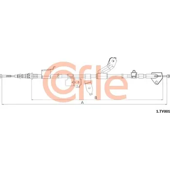 Autodíl Tažné lanko, parkovací brzda COFLE 92.1.TY001