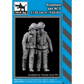 Plastikový model Blackdog 1/35 Firemen set No.3 (2 fig.)