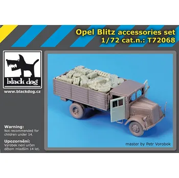 Plastikový model Blackdog 1/72 Opel Blitz accessories set (RODEN)