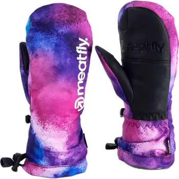 Rukavice Dětské rukavice Meatfly Slayer růžová/fialová L