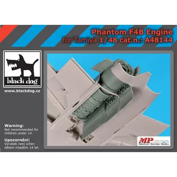 Plastikový model Blackdog 1/48 Phantom F4B engine (TAM)