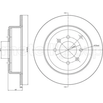 Brzdový kotouč Brzdový kotouč METELLI 23-0431C
