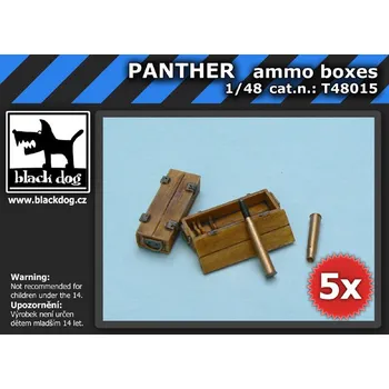 Plastikový model Blackdog 1/48 PANTHER ammo boxes