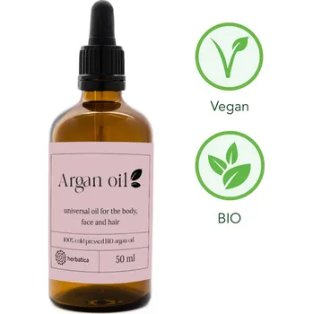Pleťový olej Herbatica Arganový olej 100% BIO přírodní, za studena lisovaný, 100ml