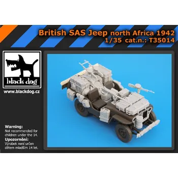 Plastikový model Blackdog 1/35 British SAS Jeep North Africa 1942 (TAM/ITAL)