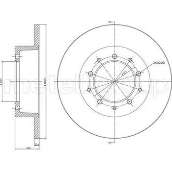Brzdový kotouč Brzdový kotouč METELLI 23-0359