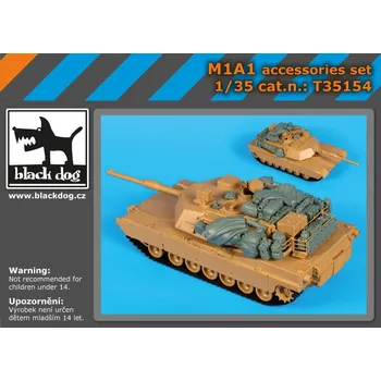 Plastikový model Blackdog 1/35 M1A1 accessories set (DRAG)