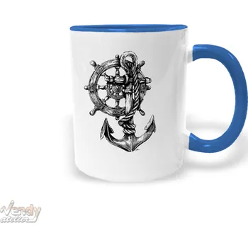 Hrnek - Námořnická Kotva Barva: Modrá