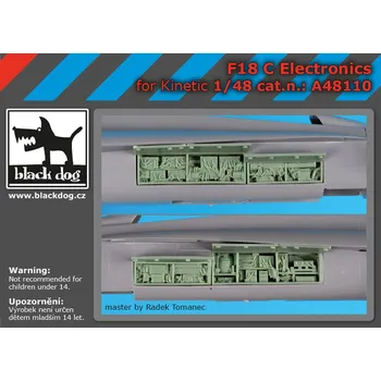 Plastikový model Blackdog 1/48 F-18 C electronics (KIN)