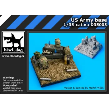 Plastikový model Blackdog 1/35 US Army base (resin set)