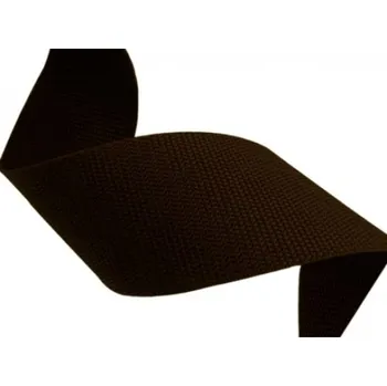 Popruh PP polypropylén 40 mm tmavě hnědý, síla 1,3 mm, metráž 50 bm