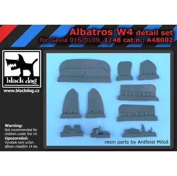 Plastikový model Blackdog 1/48 Albatros W.4 - detail set (GAVIA4816)