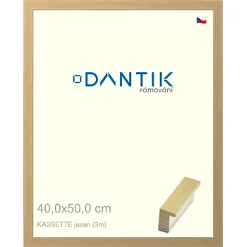 Rám na obraz DANTIK rámeček 40x50 | KASSETTE jasan (Plexi Čiré) (Vyrobeno s láskou u nás v DANTIKU)