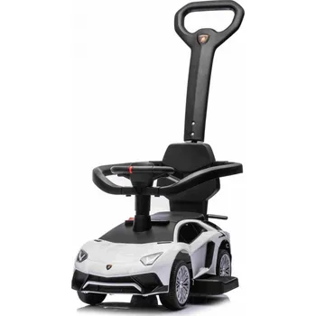 Odrážedlo Mamido Dětské odrážedlo auto s vodící tyčí Lamborghini Aventador SV bílé