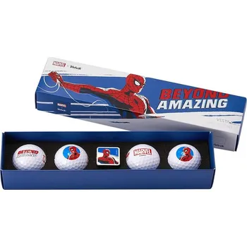 Golfový míček Volvik Vista 3 Marvel Beyond Amazing Spiderman dárková sada