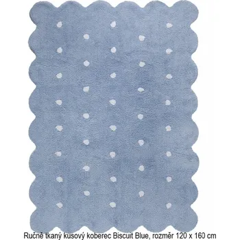 Koberec Ručně tkaný kusový koberec Biscuit Blue, rozměr 120 x 160 cm