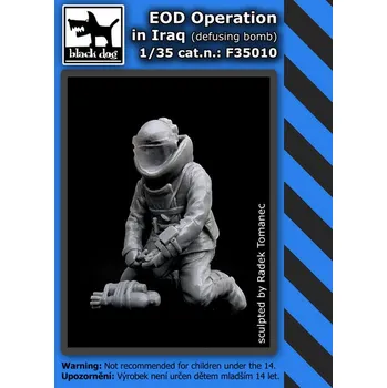 Plastikový model Blackdog 1/35 EOD operation in Iraq - defusing bomb (1 fig)