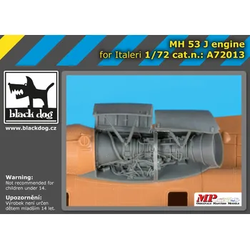 Plastikový model Blackdog 1/72 MH-53 J Engine (ITALERI)