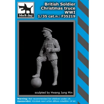 Plastikový model Blackdog 1/35 British soldier Christmas truce WWI (1 fig.)