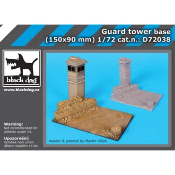 Plastikový model Blackdog 1/72 Guard tower base (150x90 mm)