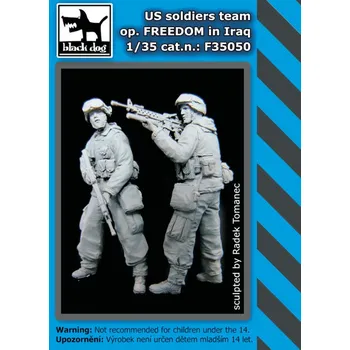 Plastikový model Blackdog 1/35 US soldiers in Iraq Operation FREEDOM (2 fig)