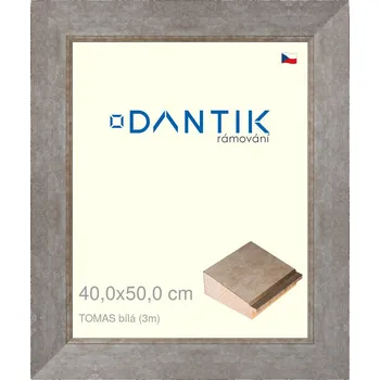 Rám na obraz DANTIK rámeček 40x50 | TOMAS bílá velká (Plexi Čiré) (Vyrobeno s láskou u nás v DANTIKU)