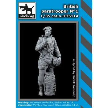 Plastikový model Blackdog 1/35 British Paratrooper No.1 (1 fig.)