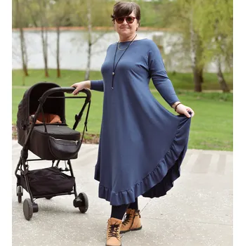 Dámská sukně modré dámské šaty