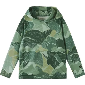 Chlapecké oblečení Dětská mikina s kapucí REIMA LUPAUS 116 Zelená, Tmavě zelená