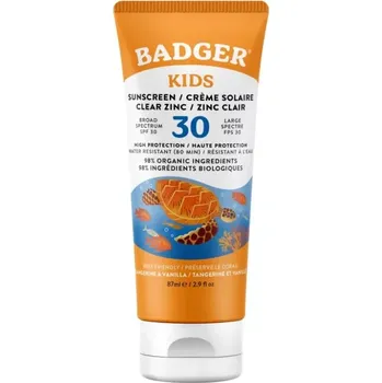 Přípravek na opalování Badger Opalovací krém pro děti SPF30 mandarinka/vanilka 87 ml