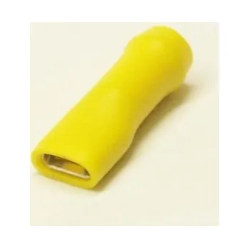 Auto elektroinstalace konektor 6.3 dutinka 4-6 mm celá izolace žlutá