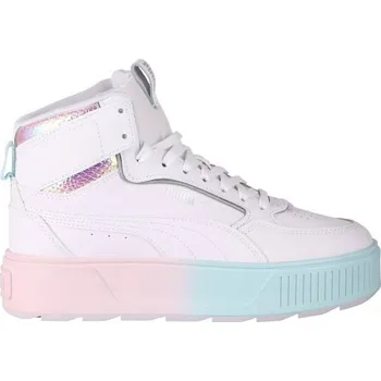 Dámské tenisky Dámské kotníkové tenisky Puma KARMEN REBELLE MID EXOTICS 6.5 Bílá, Tyrkysová, Lososová, Fialová