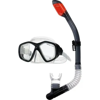 Vodní sport Šnorchlovací set AQUOS BARRACUDA SCUP UNI Šedá, Transparentní, Oranžová