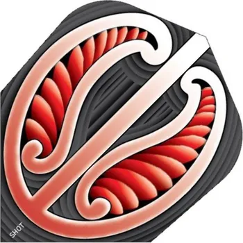 Příslušenství pro šipky Shot Letky Warrior Red - No6 - SF6565