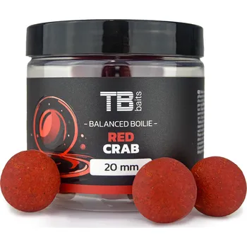 Boilies TB Baits Vyvážené Boilie Balanced + Atraktor Red Crab 100 g - 16 mm