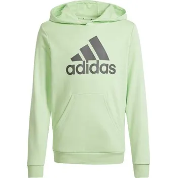 Chlapecké oblečení Chlapecká mikina adidas BIG LOGO HOODIE 128 Světle zelená, Černá
