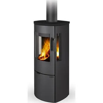 Krbová kamna ROMOTOP PARLA 3S keramika černá matná 49400 - krbová kamna