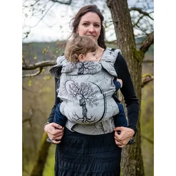 MoniLu UNI nosítko -Tree of Life Day + slintáčky - Tai - vázací popruhy