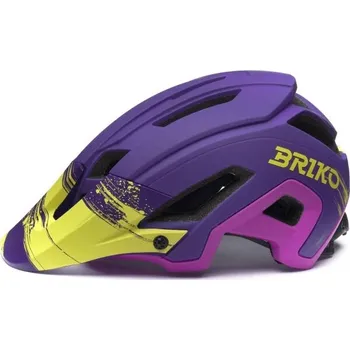 Cyklistická přilba Helma na kolo Briko DUKON 2.0 L Fialová, Žlutá, Černá