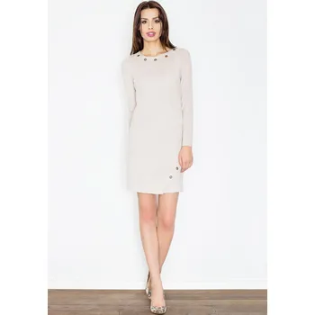 Dámské šaty Figl Dámské mini šaty Palihn béžová L