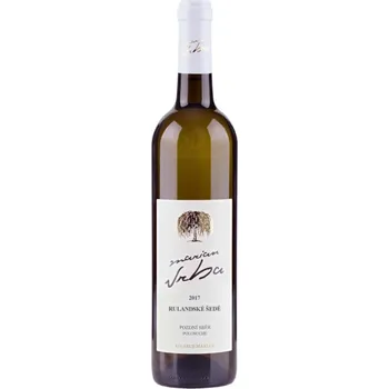 Víno Rulandské šedé - pozdní sběr bílé polosuché 12,0% - vinařství Vrba - 0.75 l