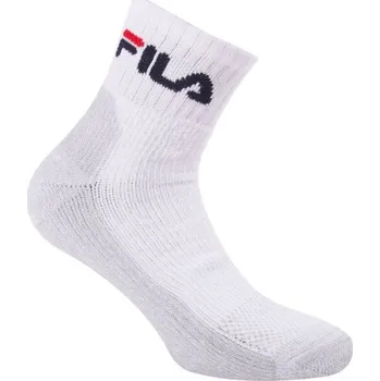 Pánská móda Ponožky Fila TENNIS QUARTER SOCKS 1P 39/42 Bílá, Černá, Červená