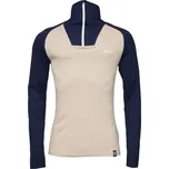 Pánské merino triko Bula RETRO S Béžová, Tmavě modrá