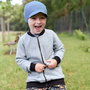 Dívčí mikina světle modrá mikina na zip