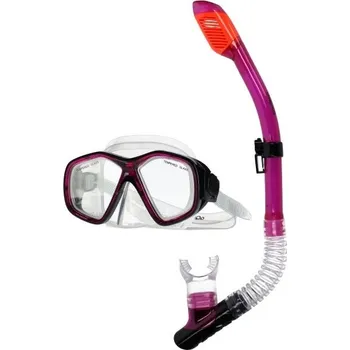 Vodní sport Šnorchlovací set AQUOS BARRACUDA SCUP UNI Fialová, Transparentní, Oranžová