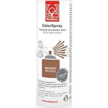 Barva ve spreji Barvivo potravinářské ve spreji, azo-free, perleťové, hnědé 250 ml | MODECOR, 23180