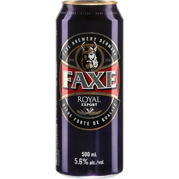 Pivo FAXE royal - světlý ležák 5.6% - plech - 0.5L