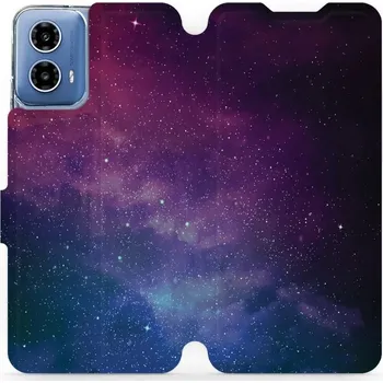Pouzdro na mobilní telefon Flipové pouzdro Mobiwear - Motorola Moto G34 5G - V147P Mlhovina (Knížkové flip pouzdro, obal, kryt na mobil Motorola Moto G34 5G - V147P Mlhovina, materiál Umělá kůže + TPU - ochrana 360°, stojánek, silikonová vanička, magnetické zavírání)